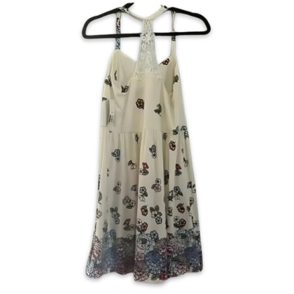 No Boundaries Sundress Empire Lace Back and Halter Straps Floral Junior L NWT - Picture 5 of 9
